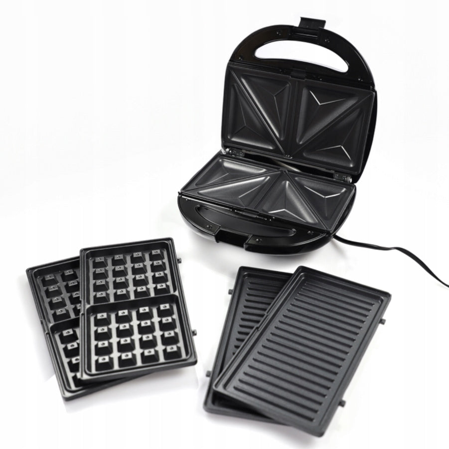 Sandwich Grill Waffle Iron MELISSA 16240110 3w1 850W Interchangeable Plates Power rating 850 W