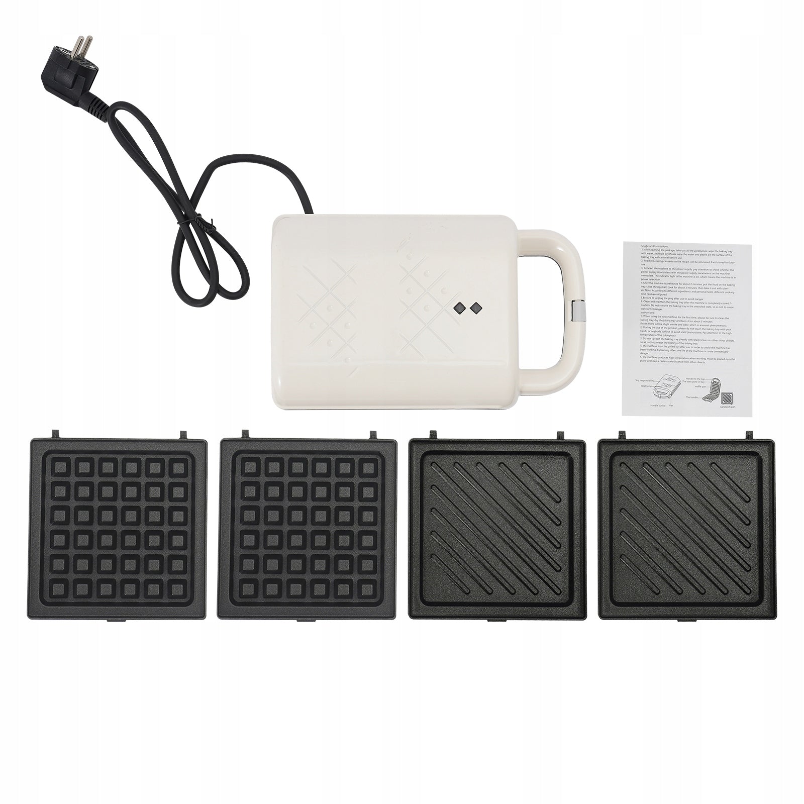 Sandwich Maker Electric Panini Grill Toaster Non-stick 650w
