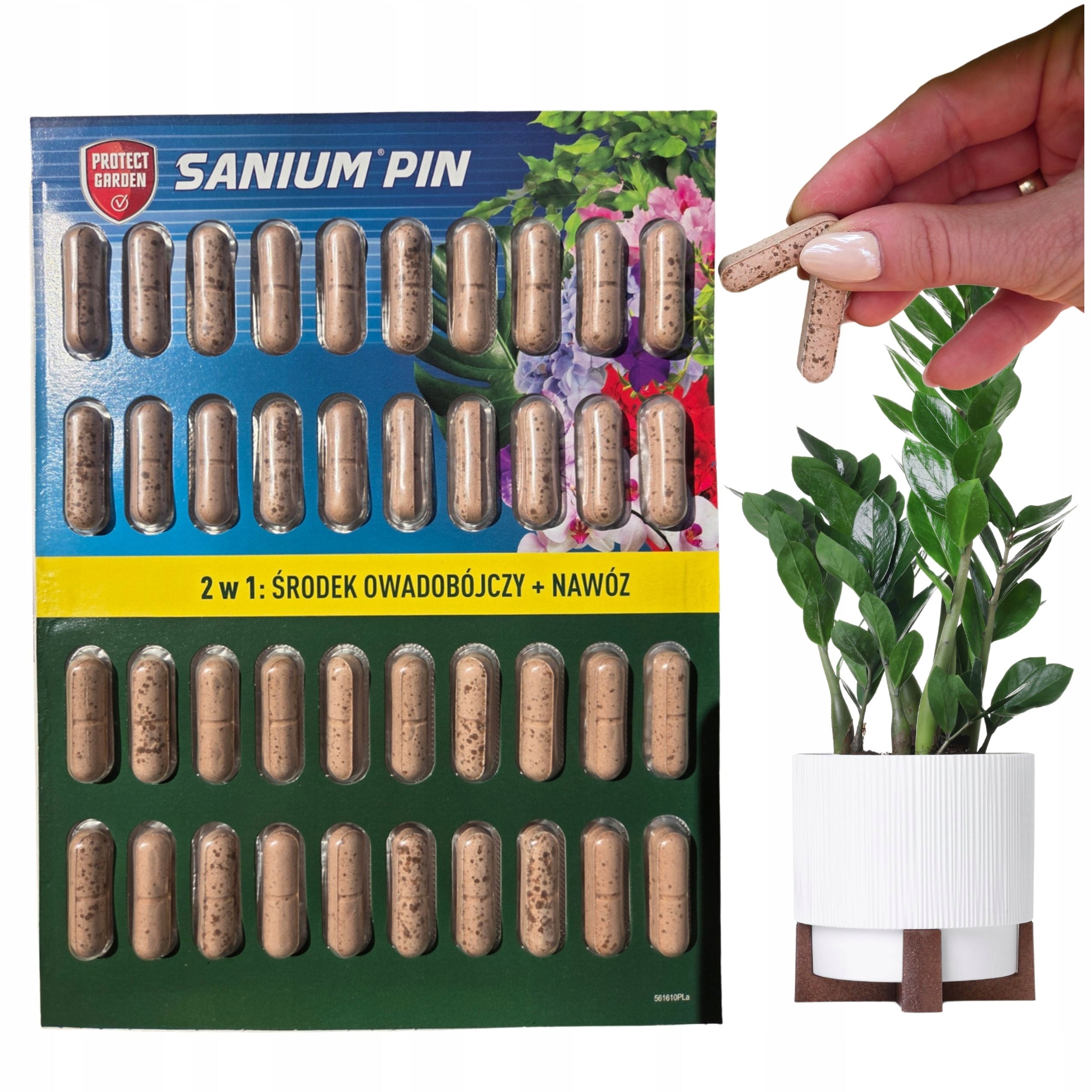 Sanium Pin 2in1 Earth Chopsticks Aphids Shielders + Fertilizer 40pcs