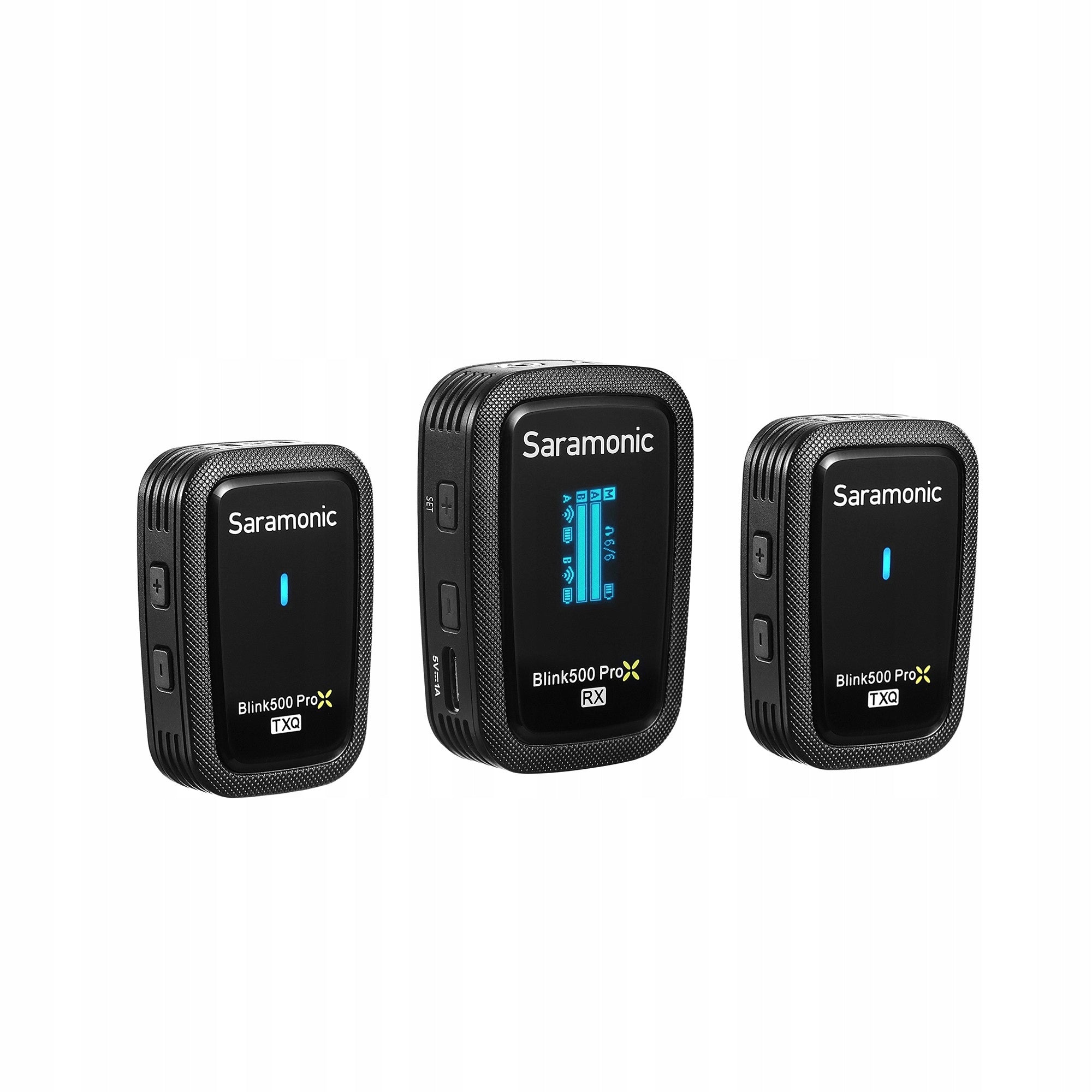 Saramonic Blink500 ProX Q2 belaidžio garso perdavimo rinkinys (RX + TX + TX)