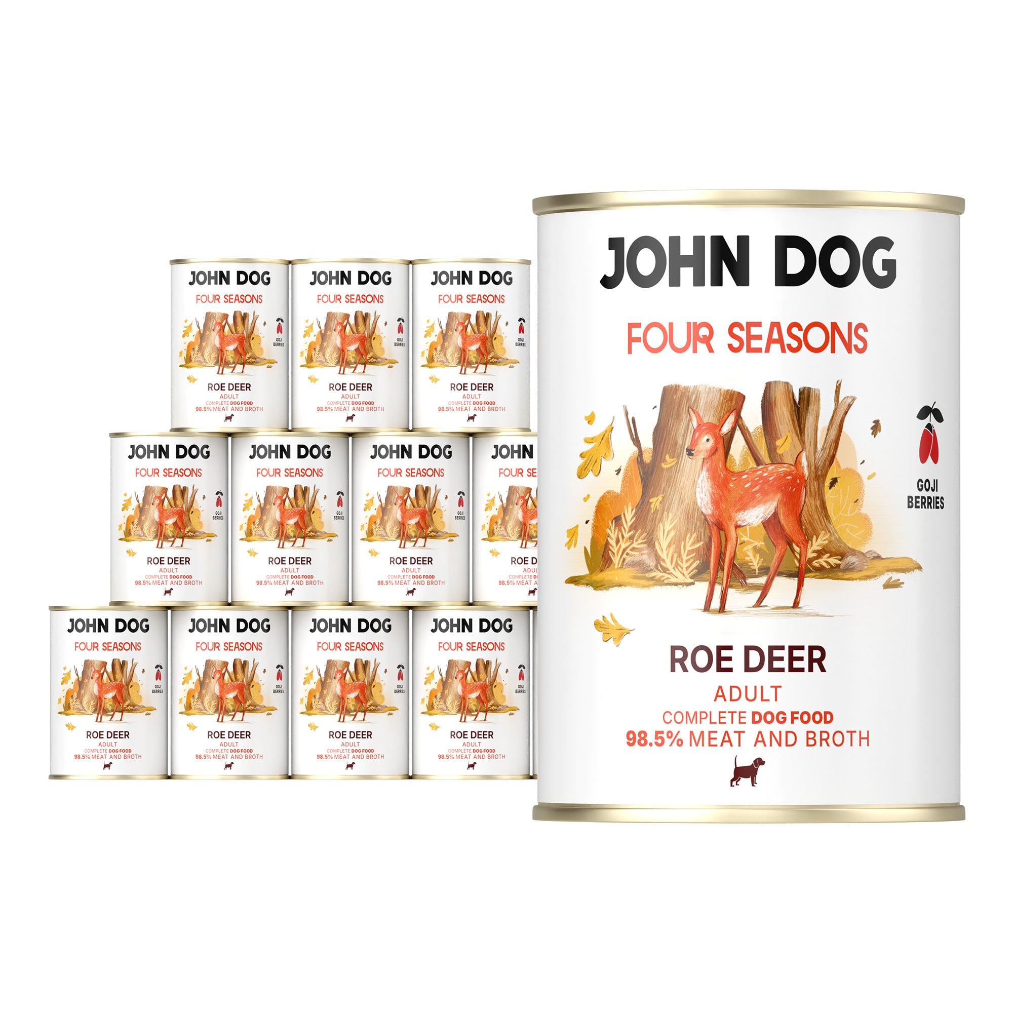 Sarna Four Seasons Monoprotein Wet Dog Food John Dog 12x400 g