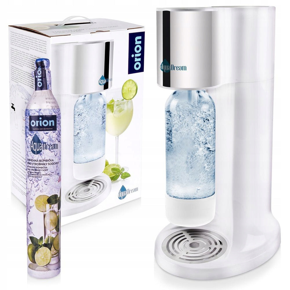 Saturator AQUADREAM siphon bottle for sparkling water gassing + cartridge