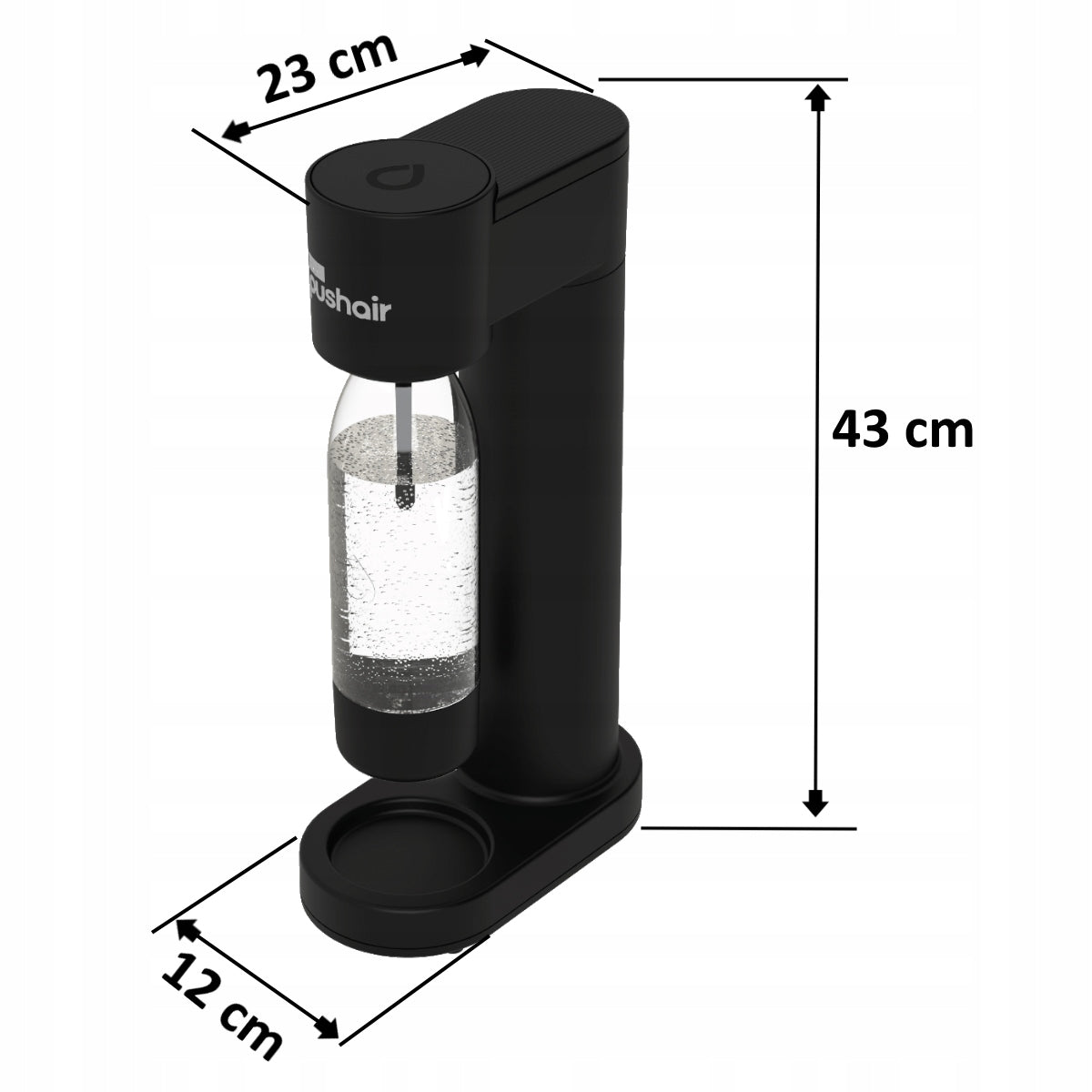 Saturator Dafi PushAir SATCZ1BS + CO2 gas cartridge + 0,7L bottle + Syrup Manufacturer code SATCZ1BS
