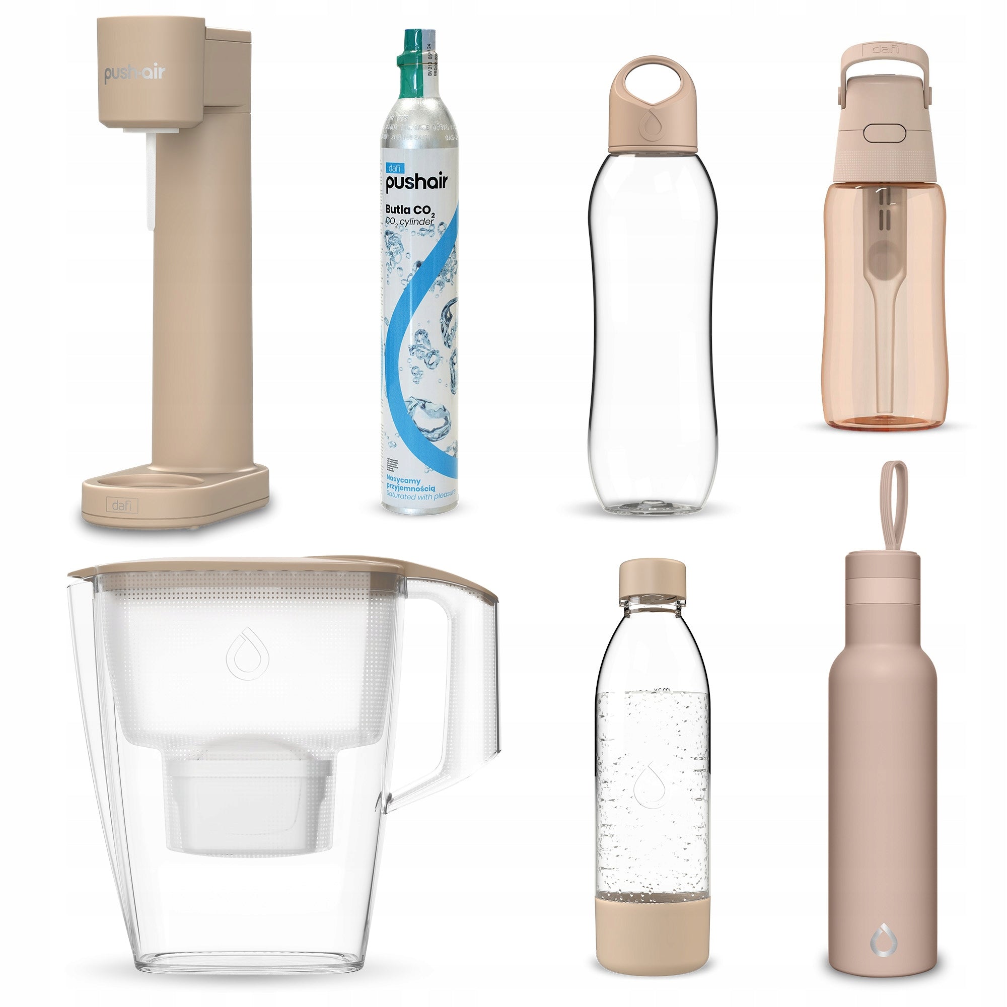 Saturator Siphon for sparkling water for beverages one bottle +Solid+pot Manufacturer code E.ZEST.SATURATOR.CAPPUCCINO