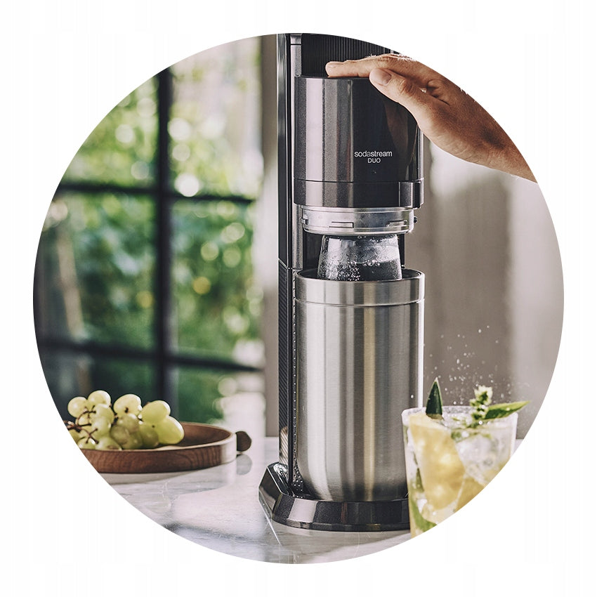 Saturator SodaStream DUO Titanium 2 bottles (glass + PET) + CO2 60L Manufacturer code 201094