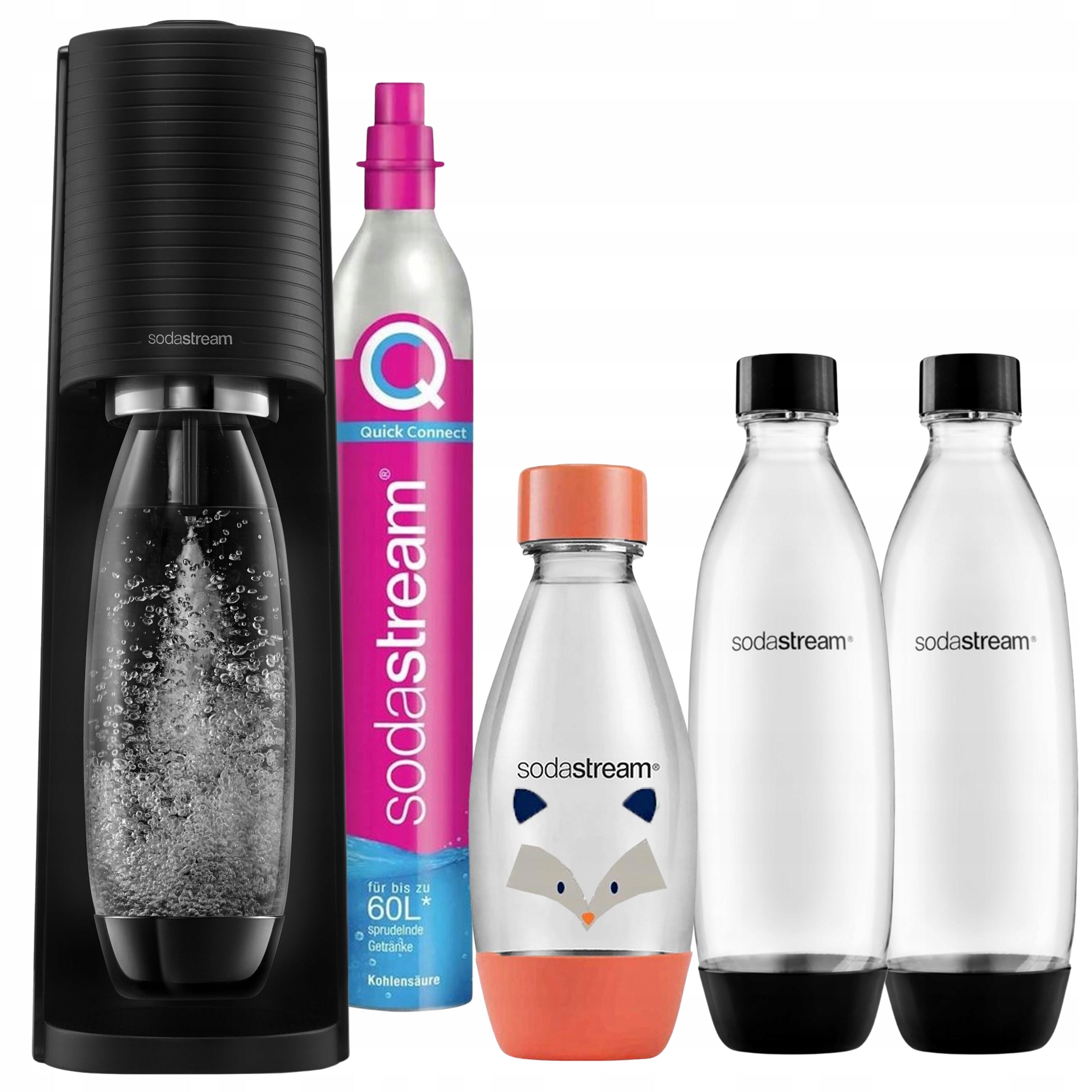 Saturator SodaStream TERRA for water 2 Bottles 1L + Small Bottle Badger 0,5L