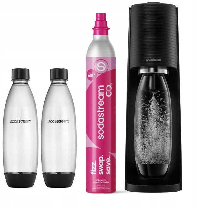 Saturator SodaStream Terra black 2 bottles of co2