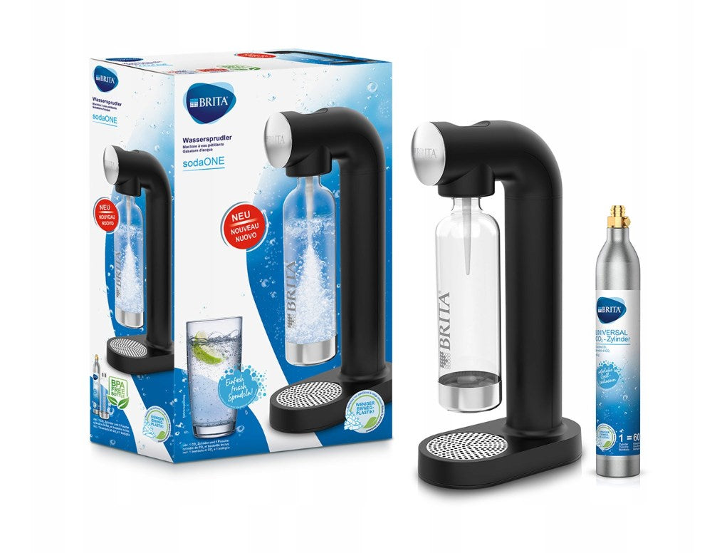 Saturator for gassing water Brita SodaOne black