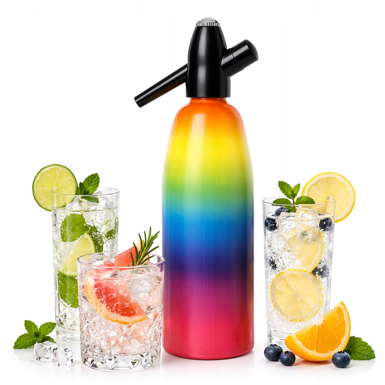 Saturator for sparkling water 1L QUICK SODA ART SA-01K Home Rainbow Siphon