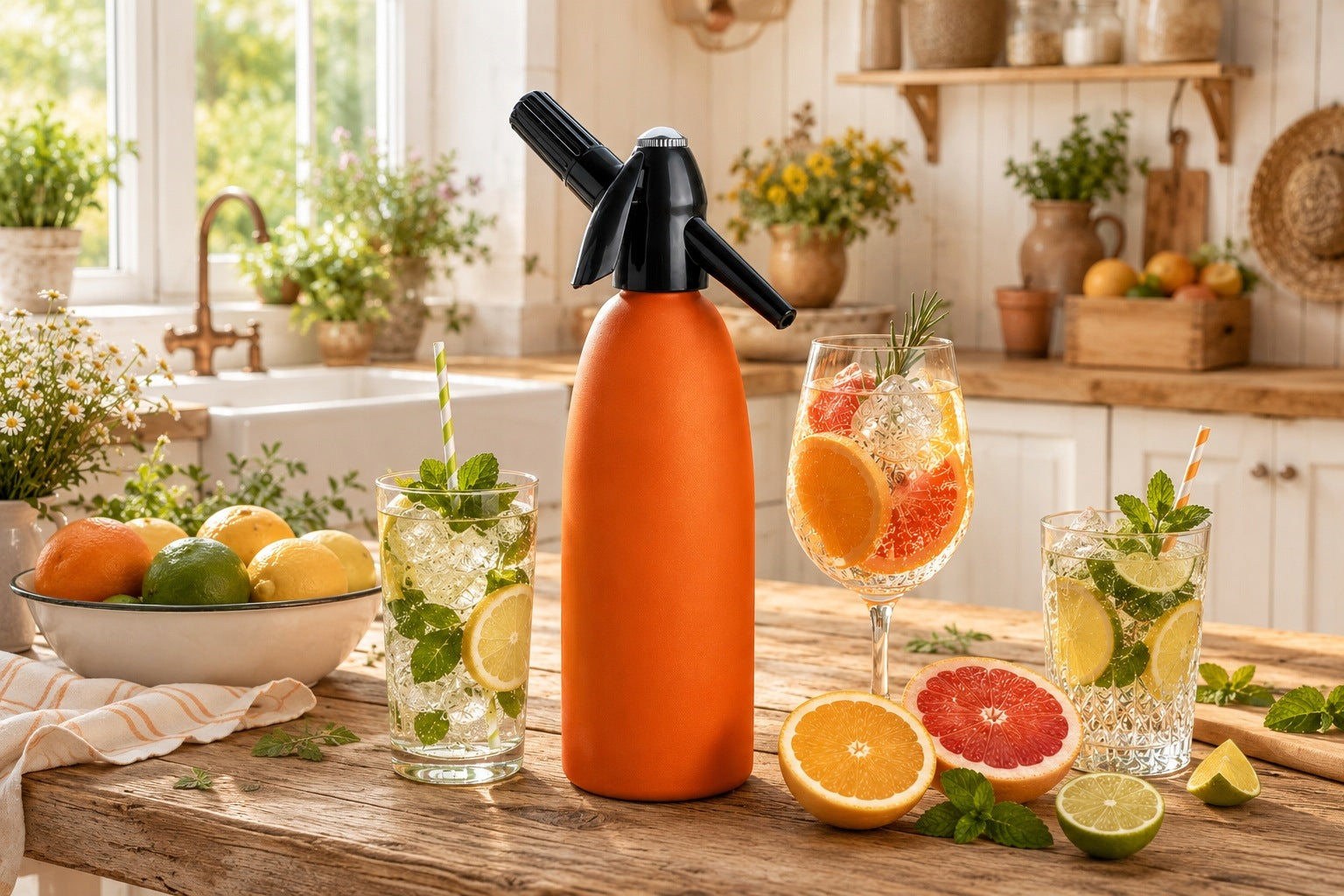 Saturator for sparkling water 1L QUICK SODA SA-01I ART home portable siphon Packaging status original