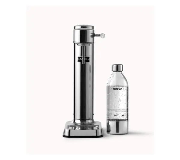 Saturator for sparkling water Aarke Carbonator 3 Silver - Bottle 0,8L Packaging status original