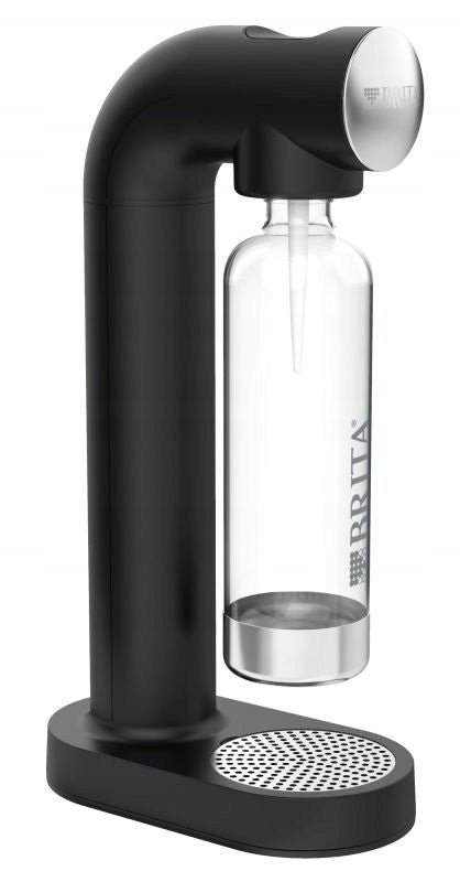 Saturator for sparkling water BRITA sodaONE black with CO2 cylinder and bottle