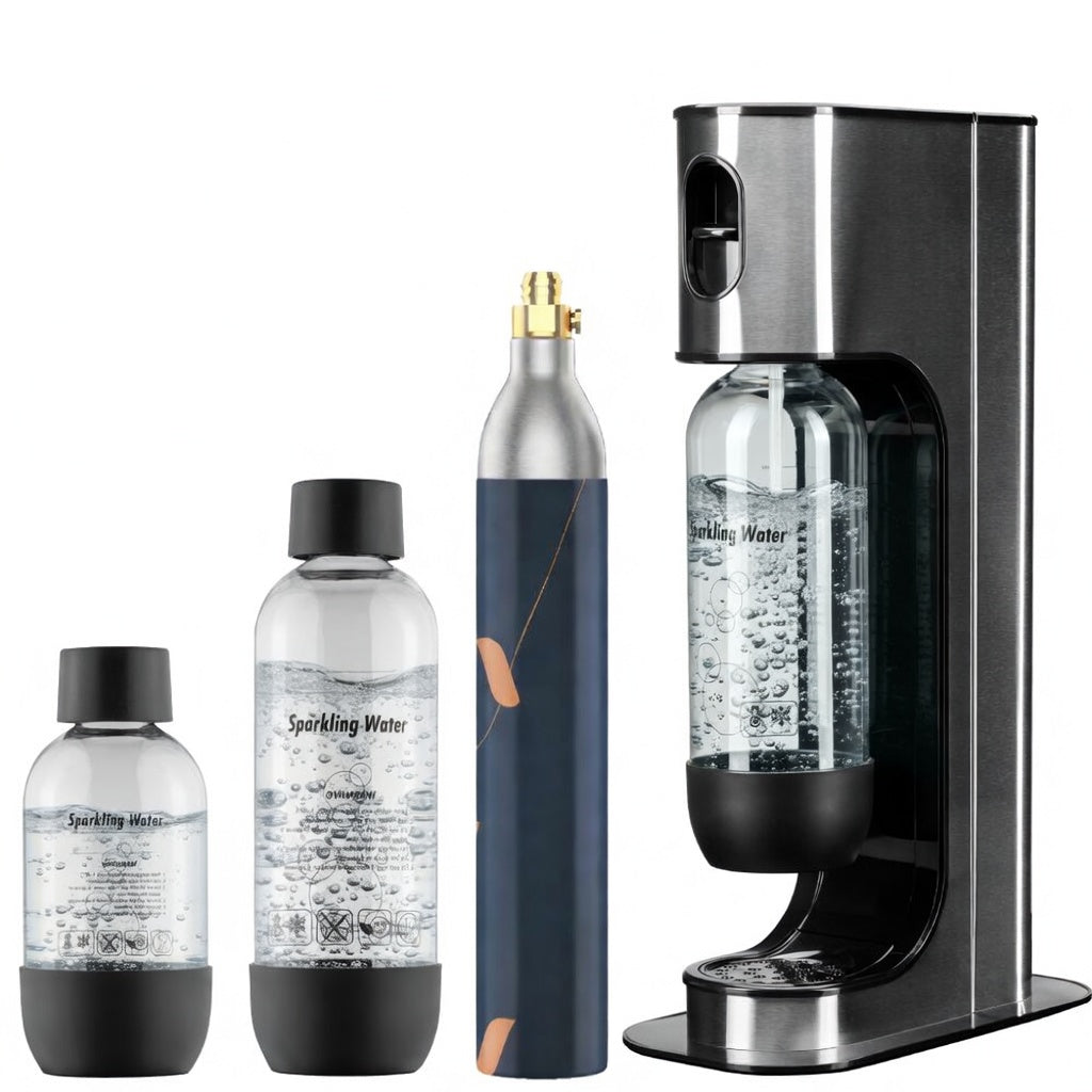 Saturator for sparkling water SET 1 CO2 + 2 BOTTLES 1L + BOTTLE 0,5 L