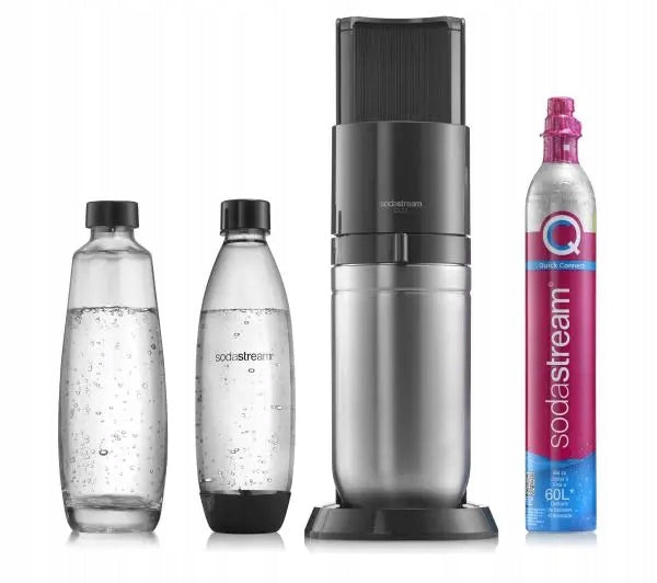 Saturator for sparkling water Sodastream Duo + Gas cartridge + 2 Bottles 1L