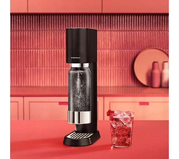 Saturator for sparkling water Sodastream Enso Black + CO2 gas cartridge Brand SodaStream