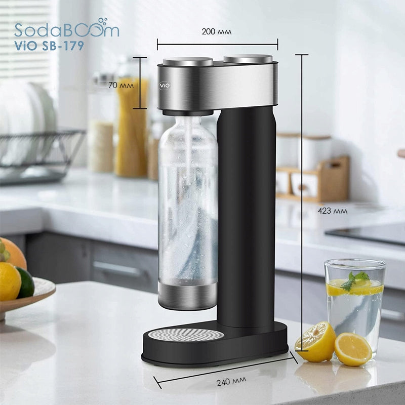 Saturator for sparkling water ViO SodaBoom SB-179 Manufacturer code ViO-SodaBoom-SB-179-BLC