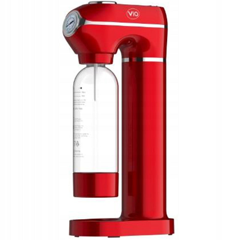 Saturator for sparkling water ViO SodaBoom SD-7006 red with pressure gauge Red