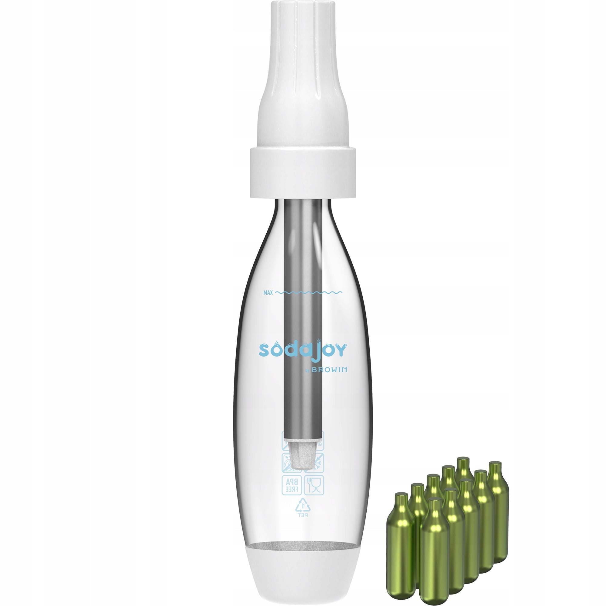 Saturator for water and drinks + cartridges 10 pcs. carbonated water Manufacturer code 312022