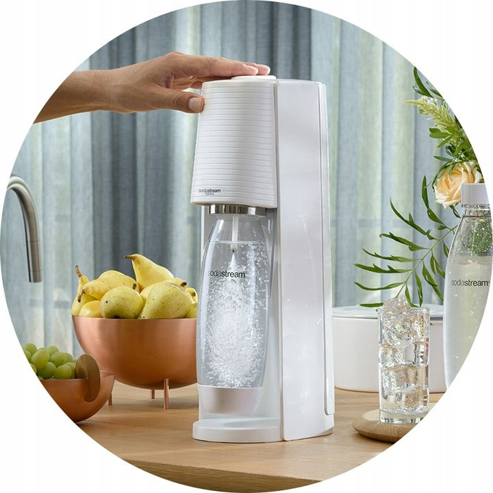 Saturator sparkling water maker SodaStream Terra white 3 bottles + CO2 Brand SodaStream
