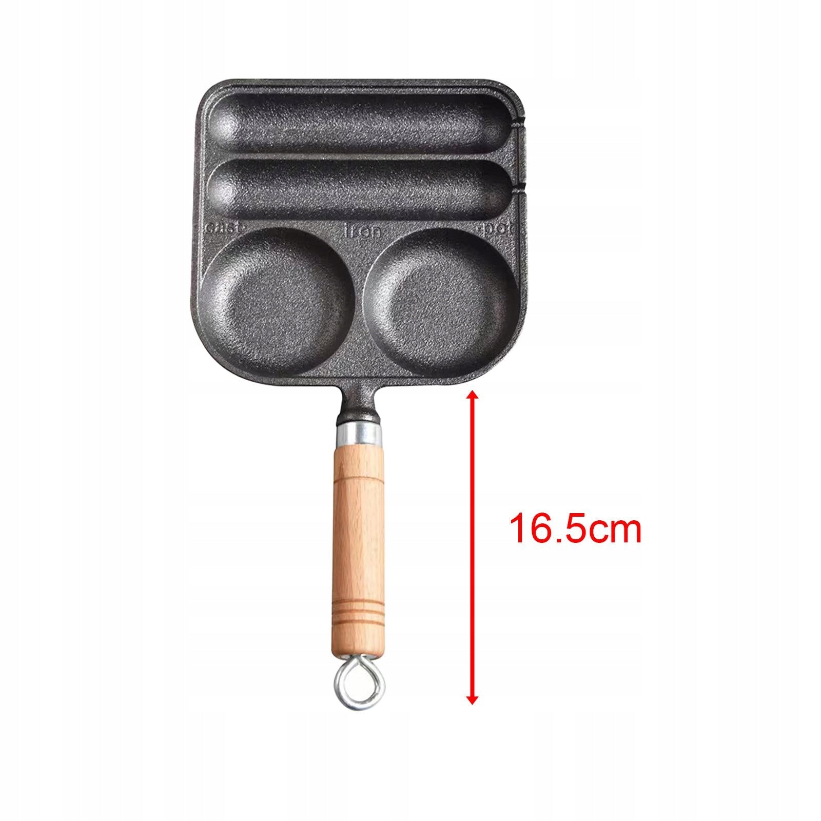 Sausage And Eggs Pan Corn Dog Grill Pan Homemade Nonstick DIY 4 Grid Hot Brand no brand