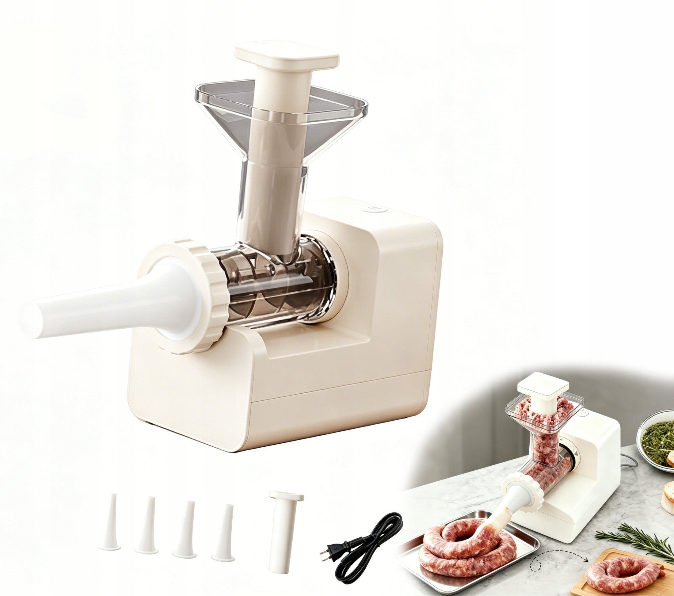 Sausage stuffer sausage sprinkles sausage machine + 4 funnels