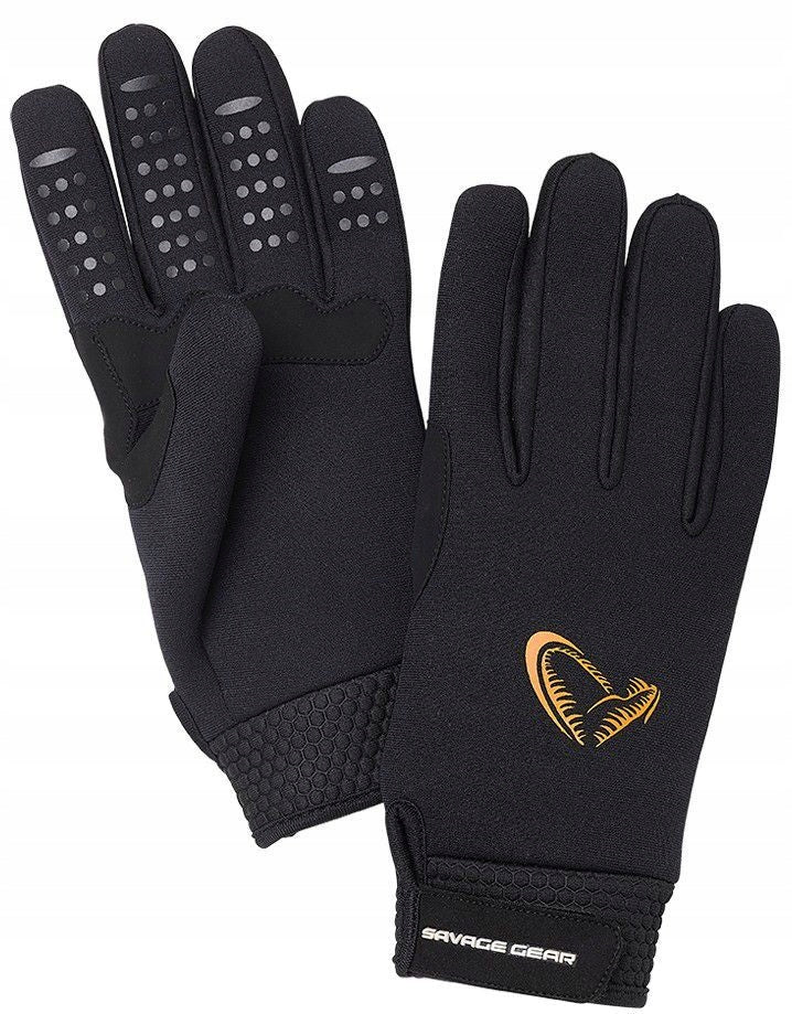Savage Gear Neoprene Stretch Glove Black L Size: Large (L)