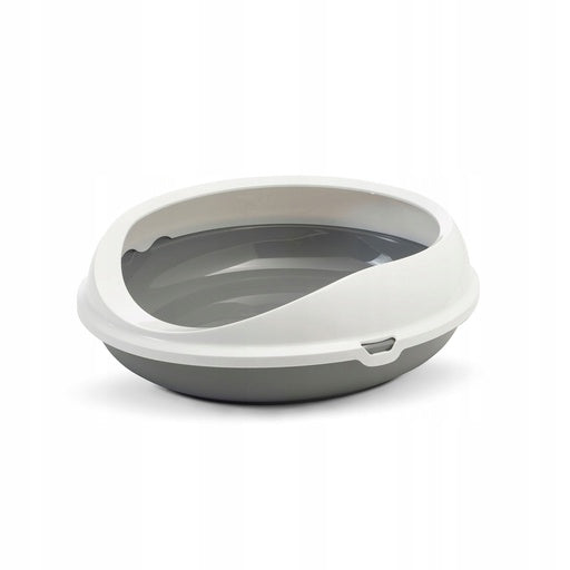 Savic Figaro cat litter box grey plastic 55x48,5x15,5cm