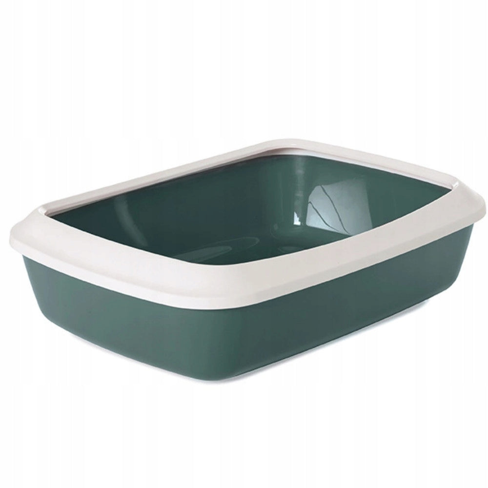 Savic toilet litter box outdoor with cat frame Iriz 42x31cm green
