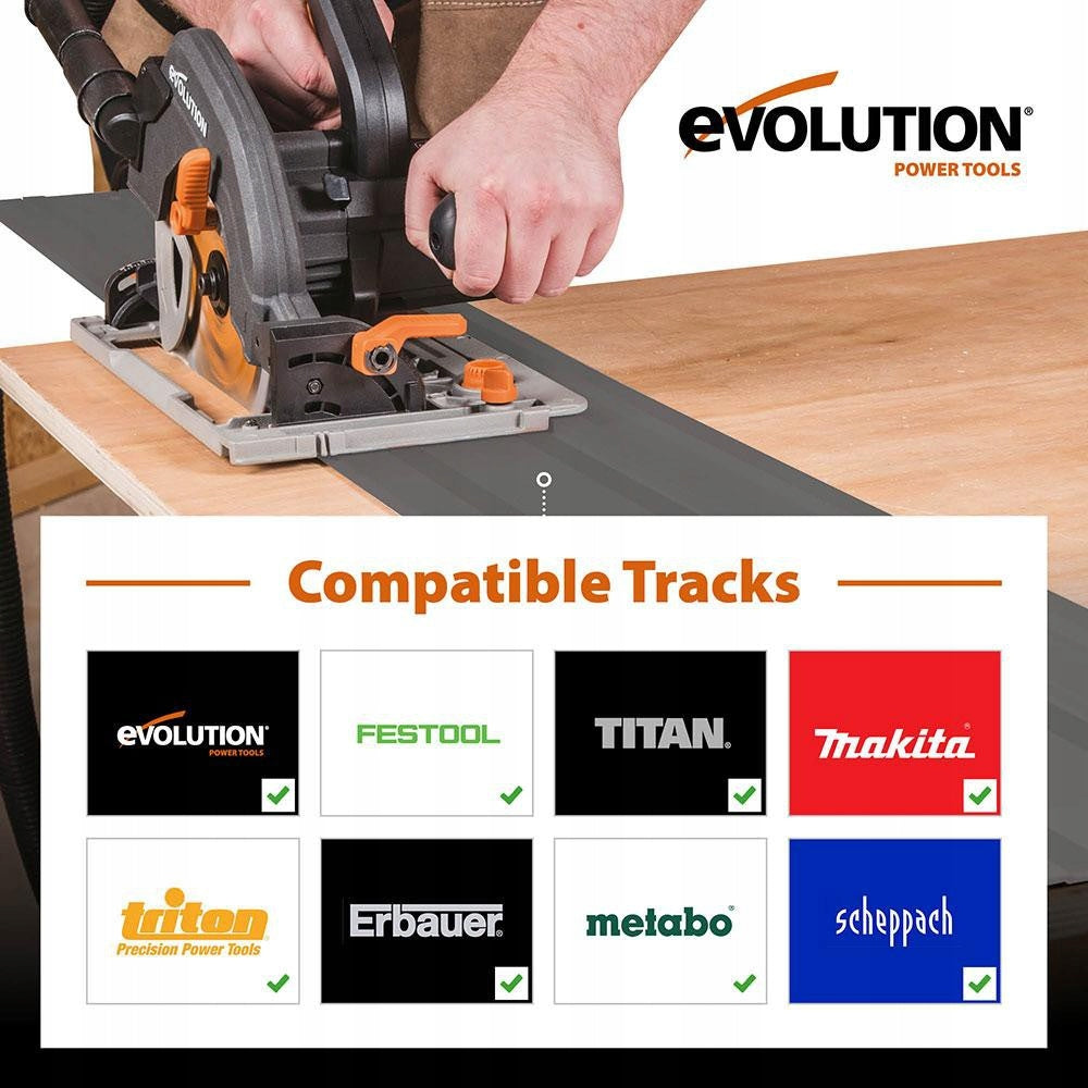 Saw EVOLUTION R185CCSX 185mm 16z + guide strips 1020mm + BAND Maximum power 1600 W