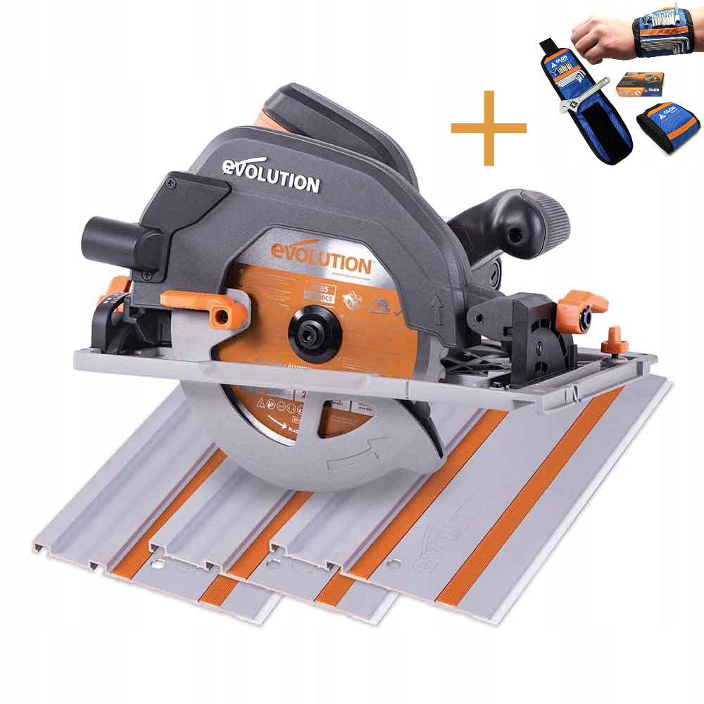 Saw EVOLUTION R185CCSX 185mm 16z + guide strips 1020mm + BAND