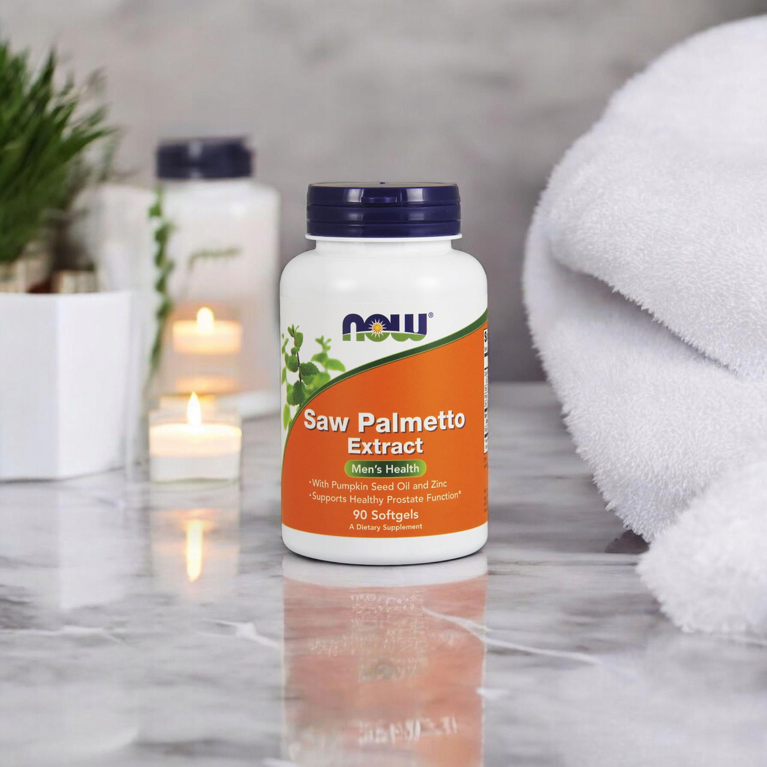 Saw Palmetto NOW FOODS 90 Capsules Prostate Libido Packaging status original
