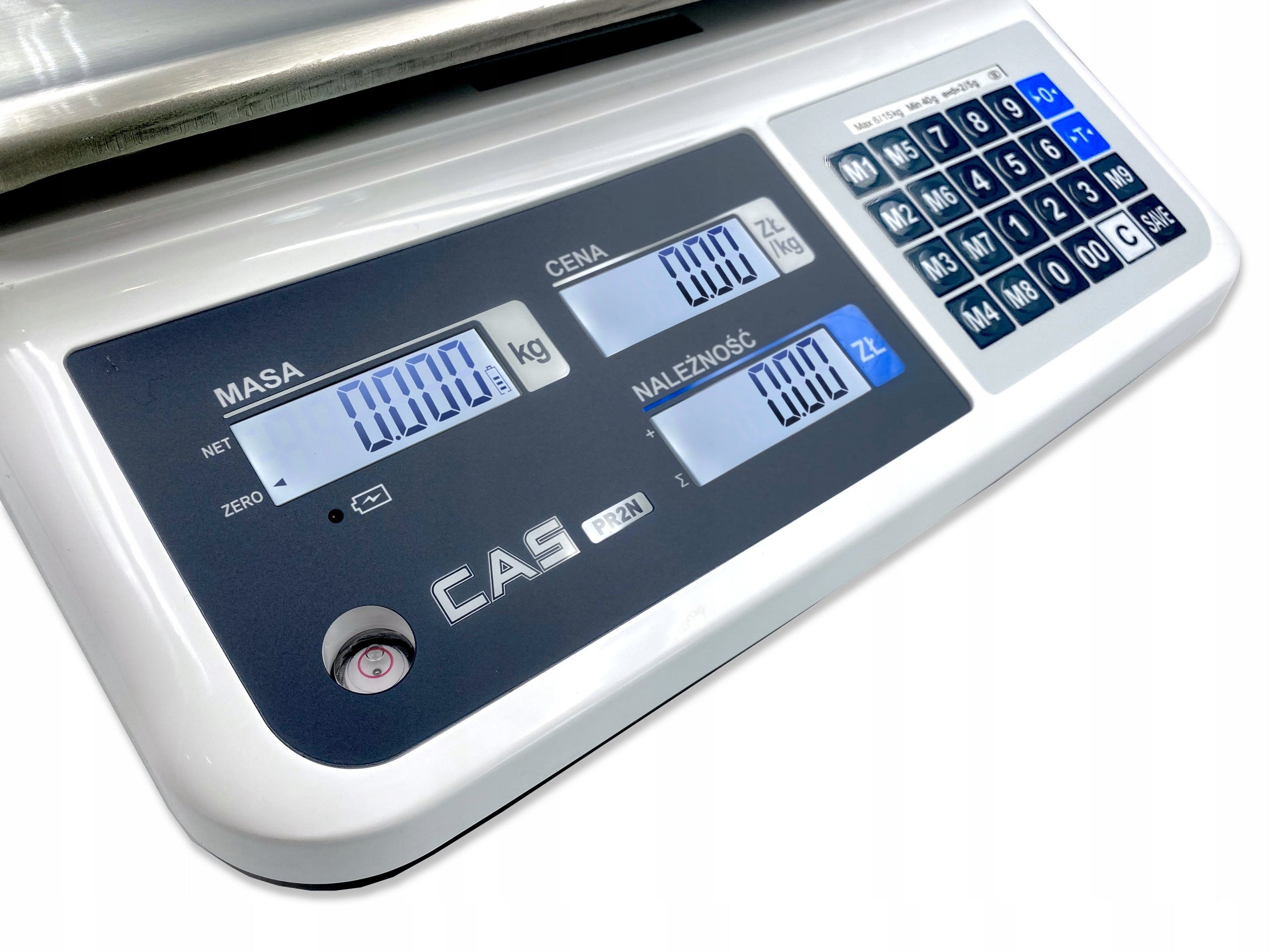 Scale CAS Shop Electronic with legalization CASPR2N-15CB LCD 15kg Manufacturer code PR-II 15CB