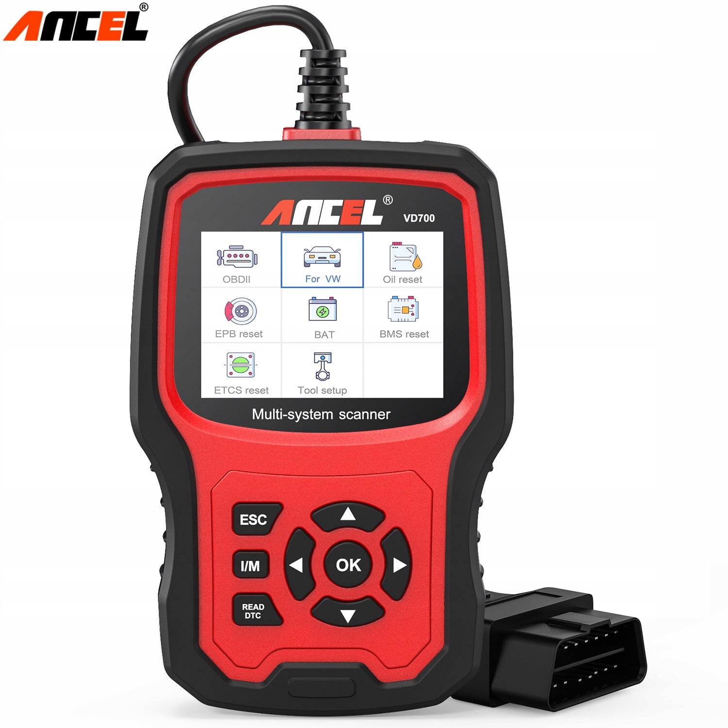 Scanner Diagnostic Tester VW AUDI SEAT SKODA Polish Manufacturer code VD700