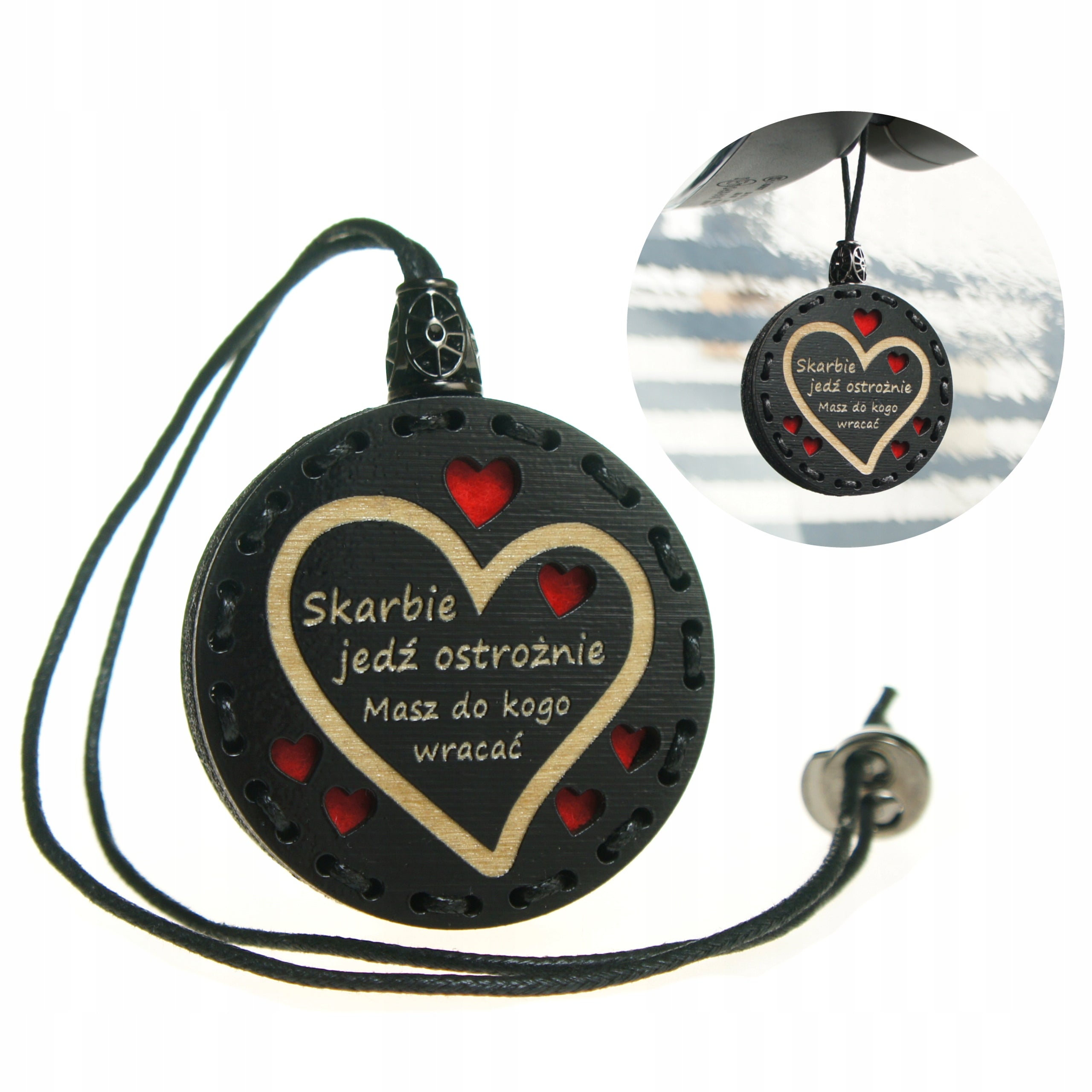Scent for car wooden pendant Deconet - Treasures drive carefully