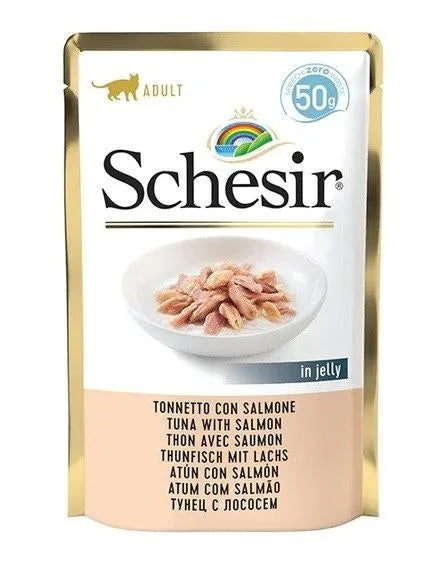 Schesir Cat Tuna, Salmon Wet Cat Food 50g