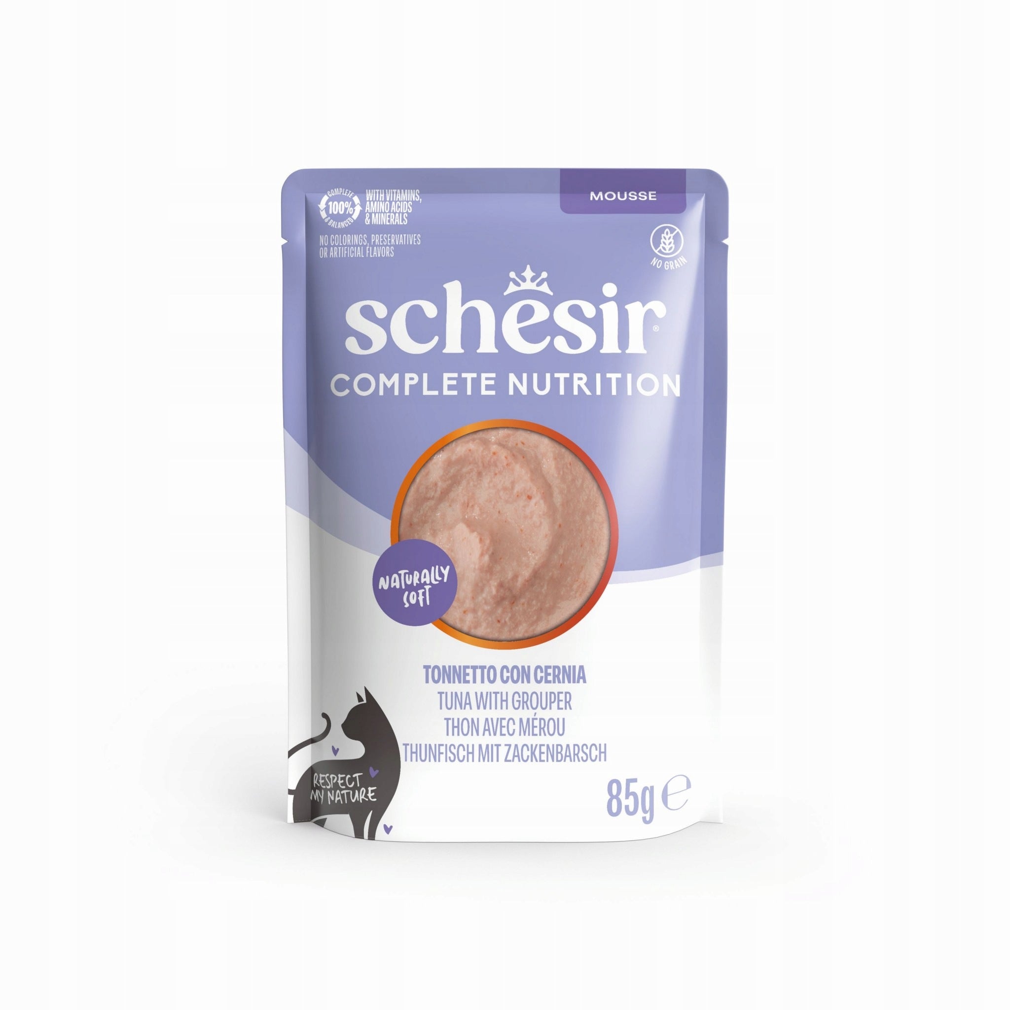 Schesir Complete Nutrition Tuna with Granik Mousse Cat 85g