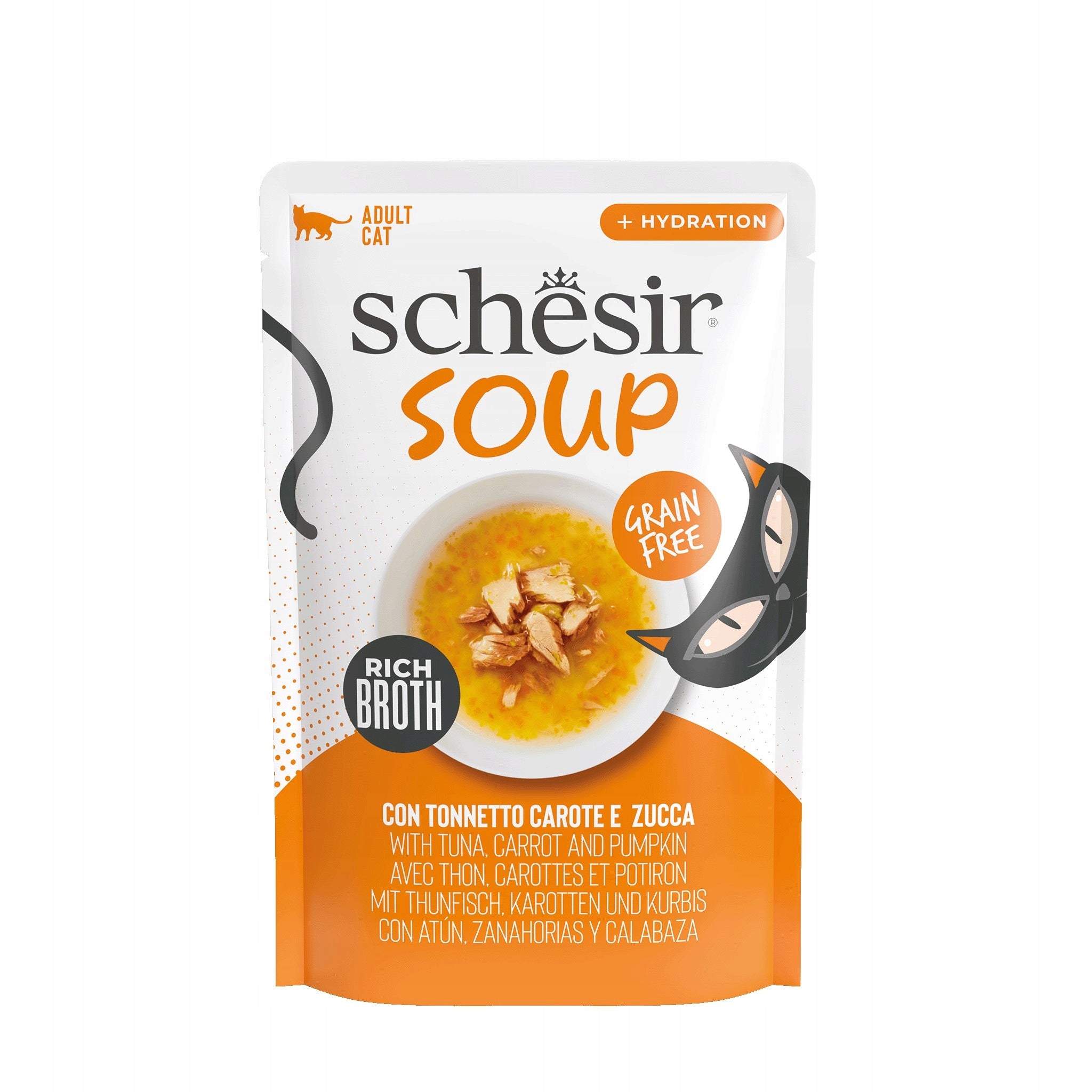 Schesir Soup for cats Tuna with Pumpkin sachet 40G