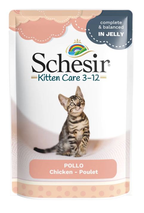 Schesir cat sachet 85g Chicken fillets kittens