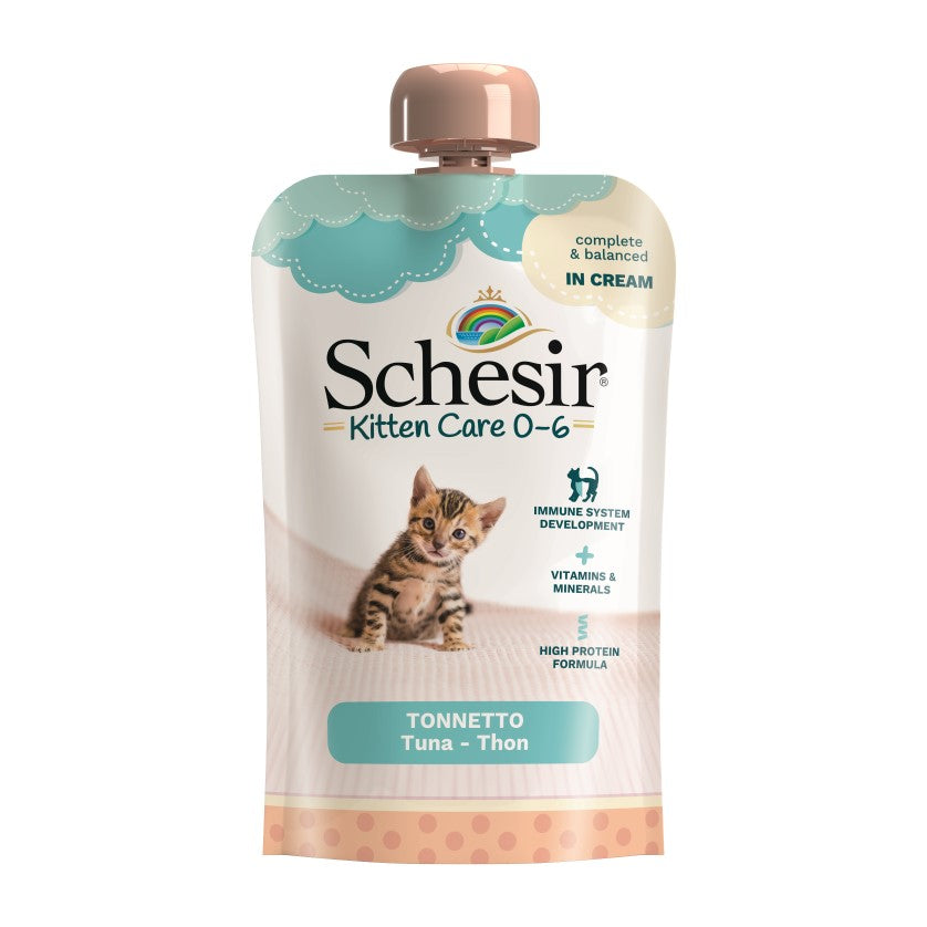 Schesir sachet 150g BABY CREAM tuna - cream for kittens 0-6 months