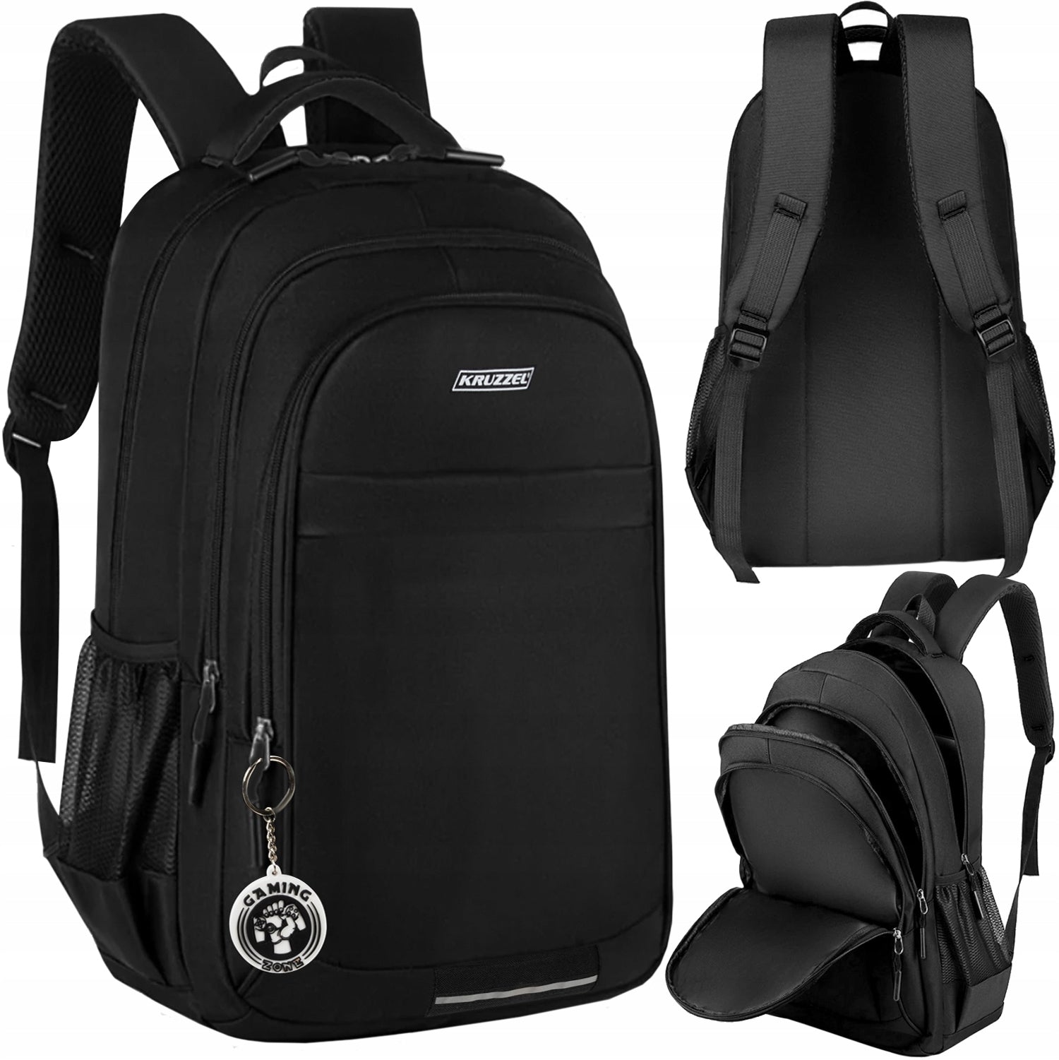 School BACKPACK 30L Large Youth Sports Laptop A4 Black UNISEX Packaging status original