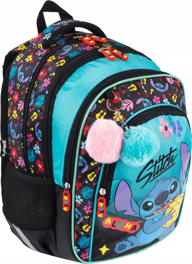 School BACKPACK 4-CHAMBER Lilo and Stitch St. Majewski 22L MINT ALOHA 3107