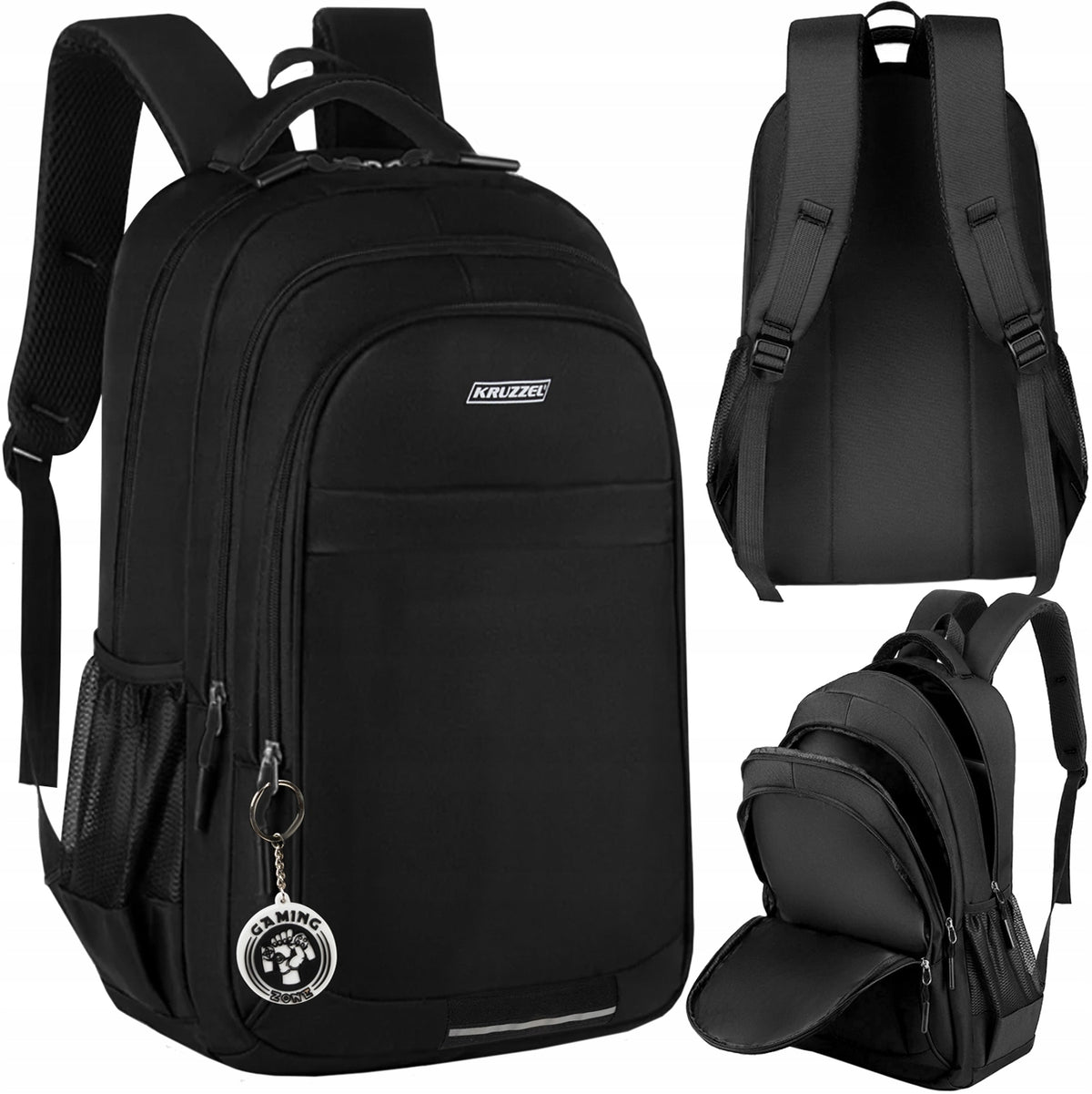 School BACKPACK 45L Large Youth Sports Laptop A4 Black UNISEX Packaging status original
