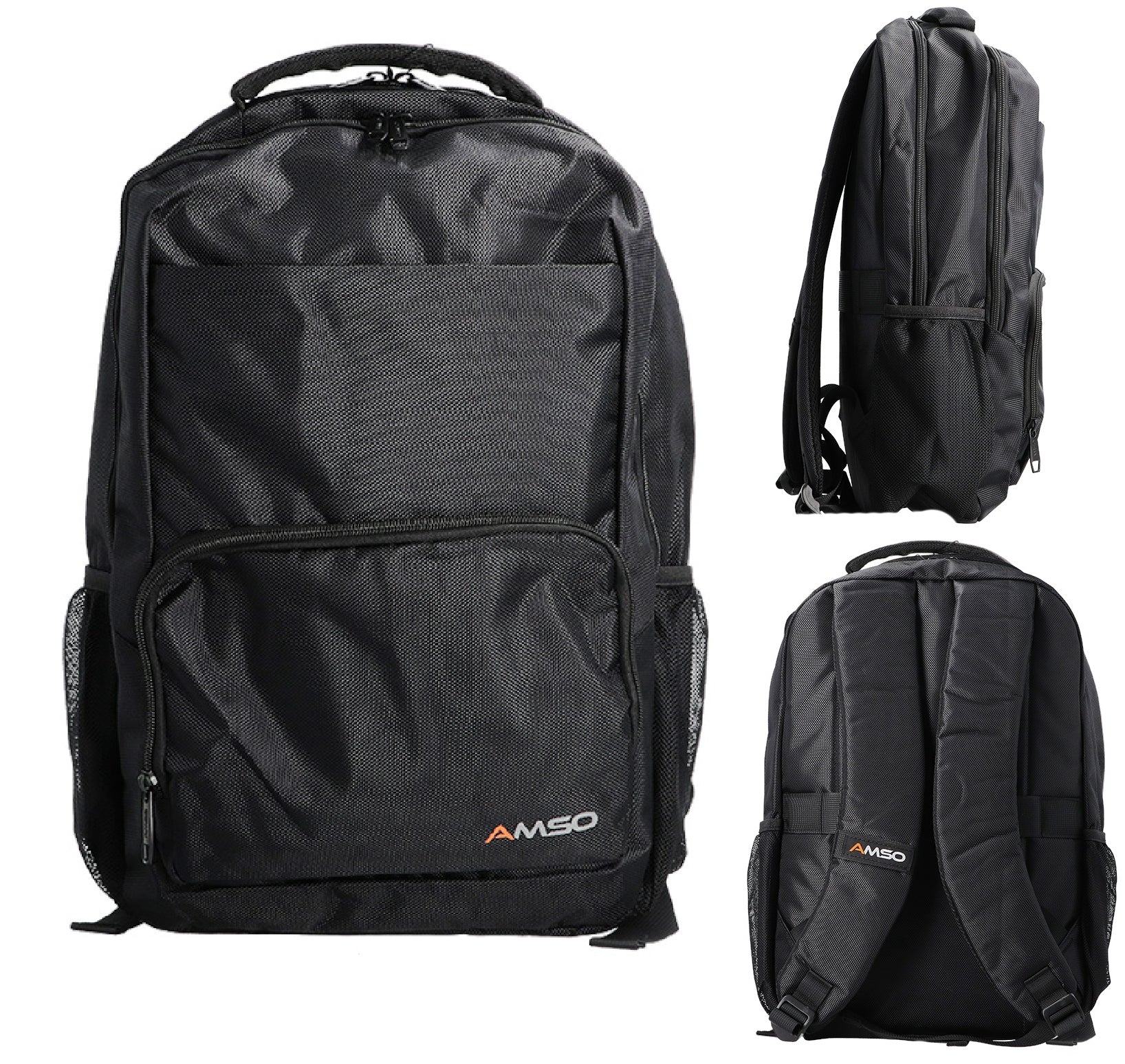 School Backpack Black Waterproof Lightweight Laptop Pocket 15,6" and Tablet