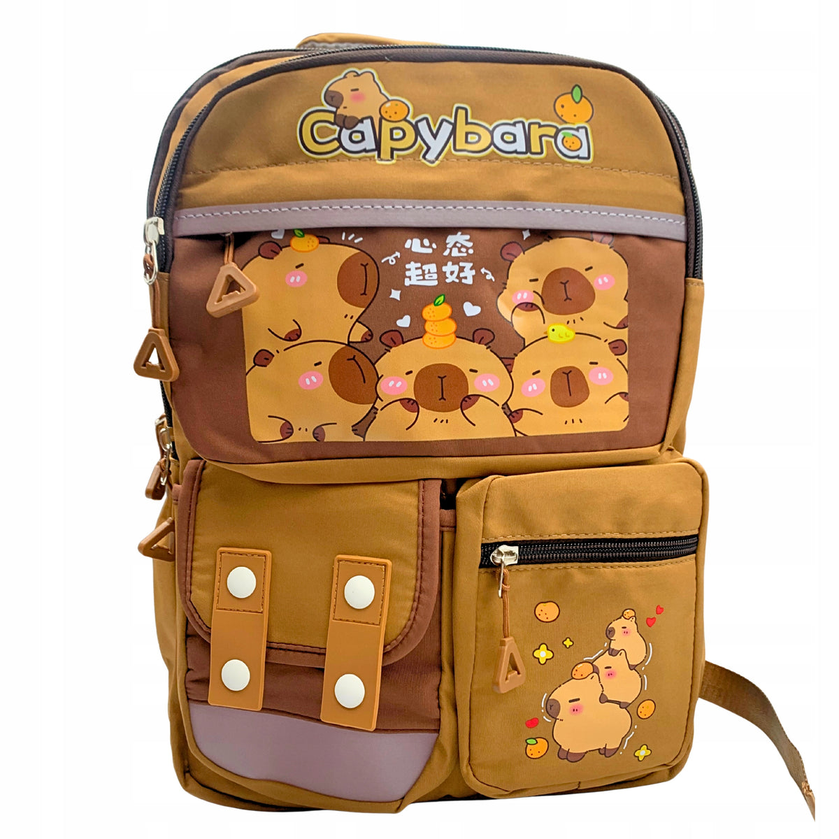 School Backpack Capybara Multi-Chamber Large For School Spacious Schoolbag Brand WangJiang