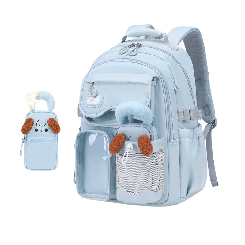 School Backpack For Primary and Secondary School Students Blue Large