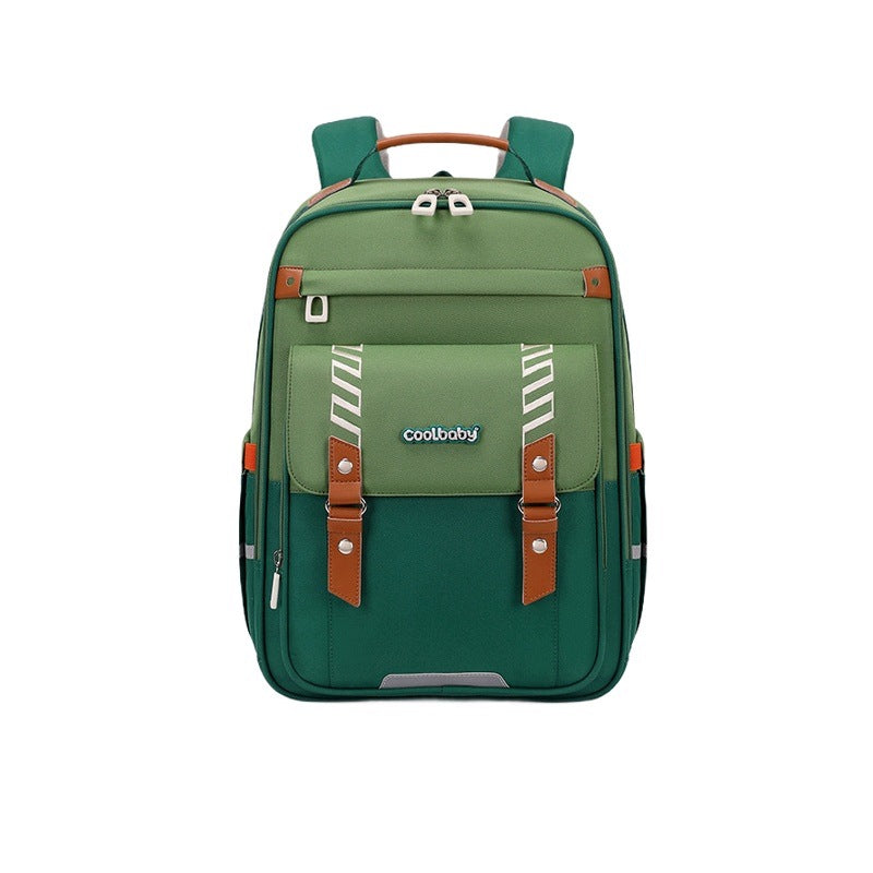 School Backpack Kids Boys Girls Small Avocado Green Spacious
