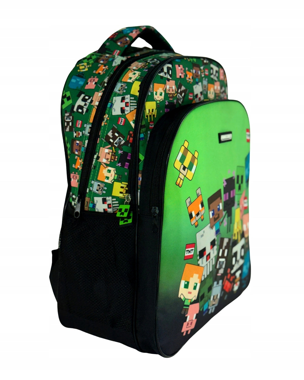 School Backpack Minecraft characters A4 Three-chamber 42x31x16cm