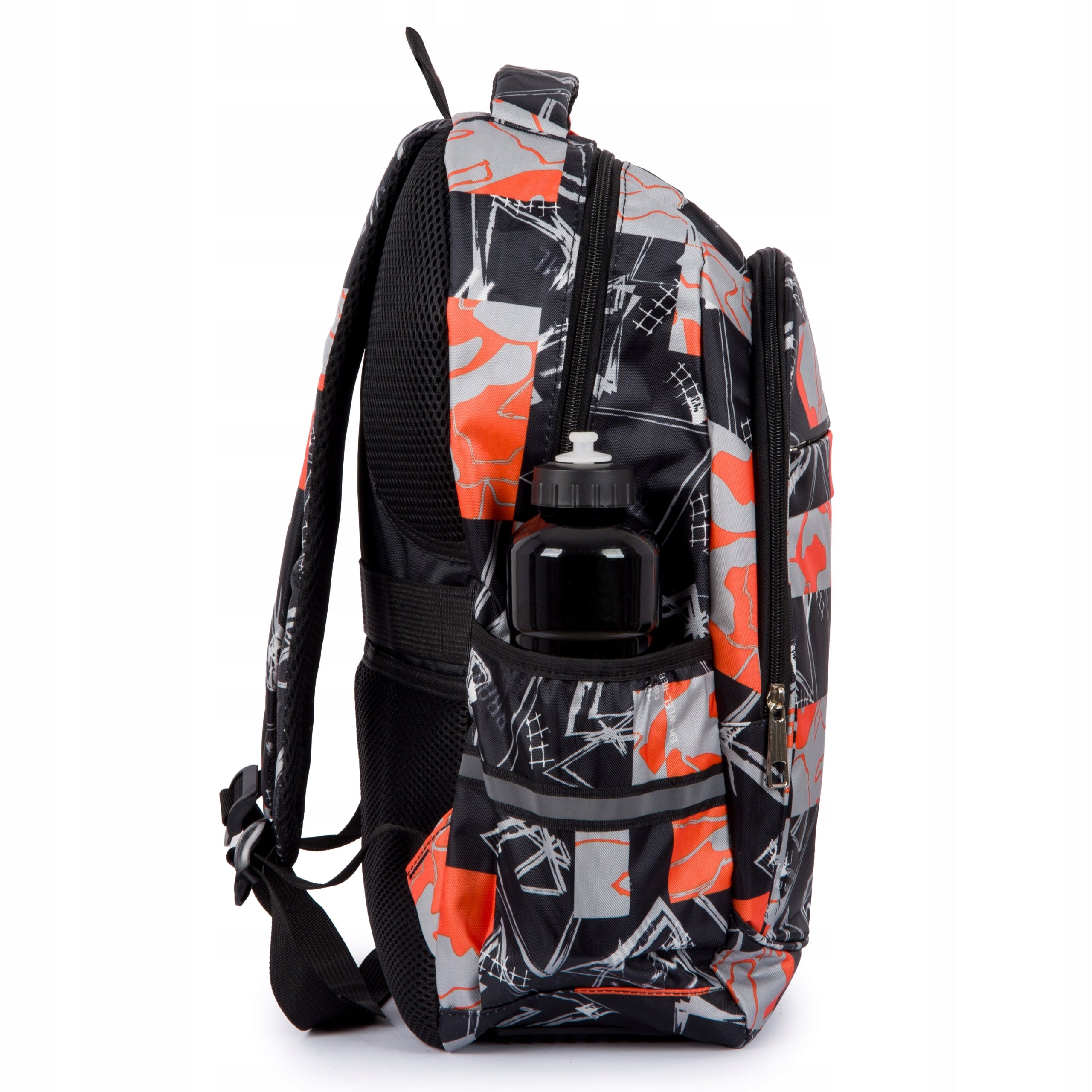 School Backpack Modern Large Strong Durable Packing Multi-Chamber XXL Manufacturer code Hip-hop W320 czerwony