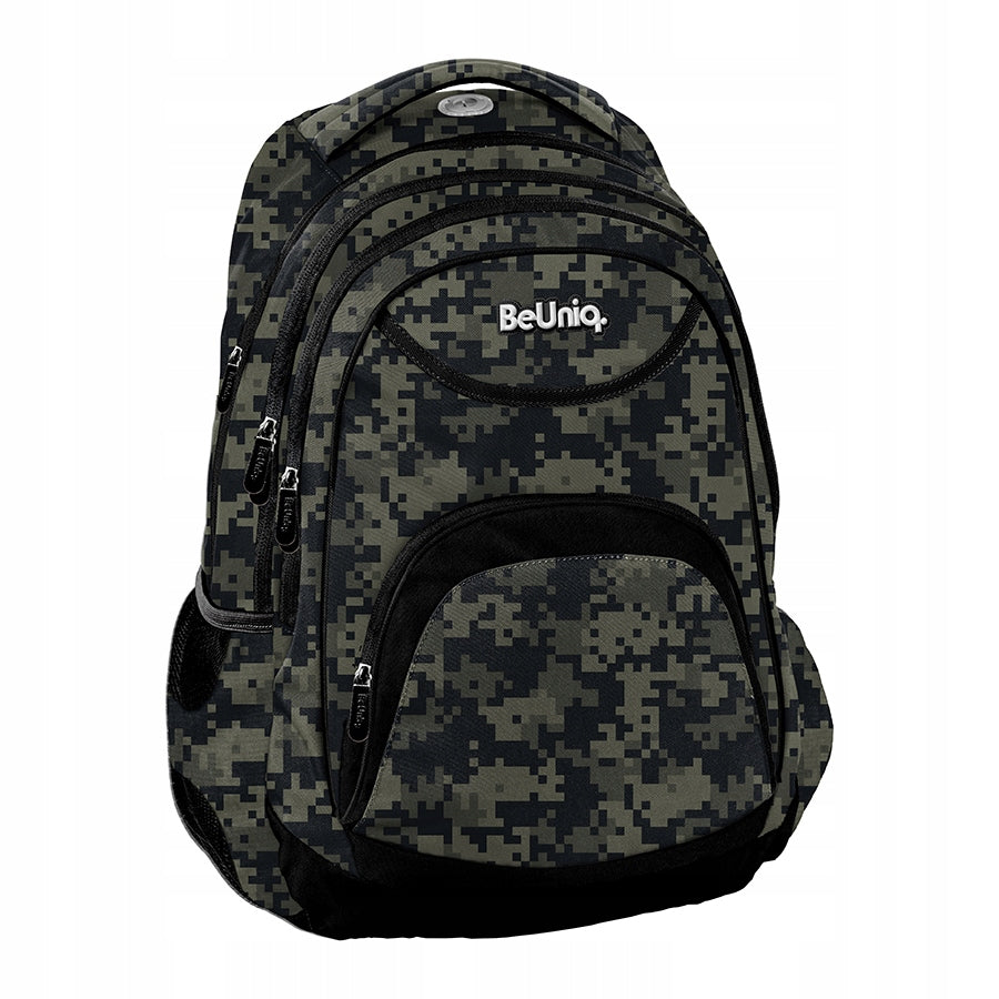 School Backpack Multi-Chamber PASO 20 L For Children Moro Camo Youth A4