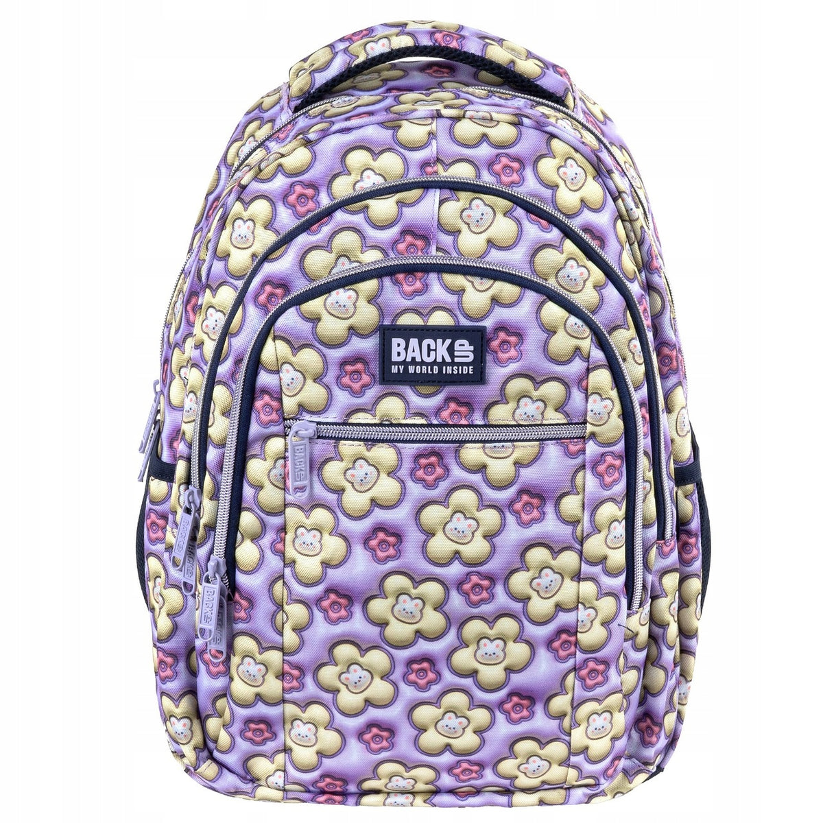 School Backpack Pastel Bunnies 3D O43 Derform PLB8043 Packaging status original